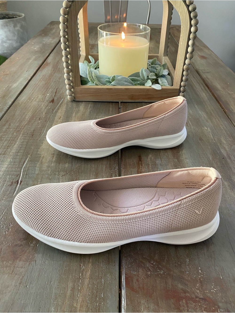 VIVAIA Isabell Walker Pro Knit Ballet Flats Walking Shoes Womens 42 Blush Pink - Picture 4 of 10